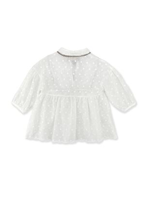 Blusa in morbido tessuto di cotone bianco LA STUPENDERIA KIDS | TJCM76Q29.